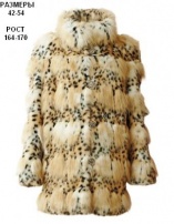 Пальто женское из искусственного меха (леопард)